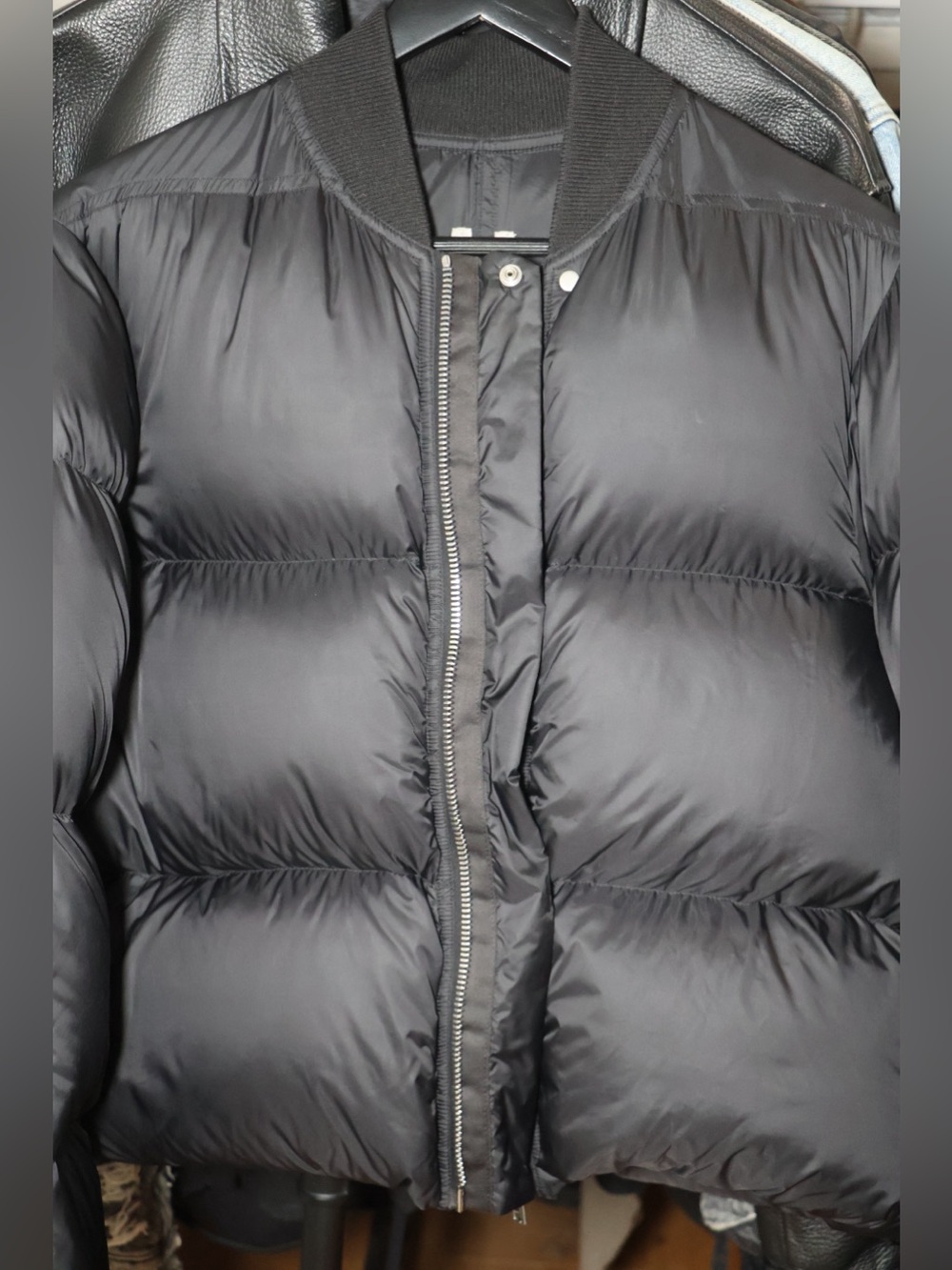 Rick Owens FW19 "LARRY" UNISEX Puffer Bomber Jacket. - Picture 3 of 11